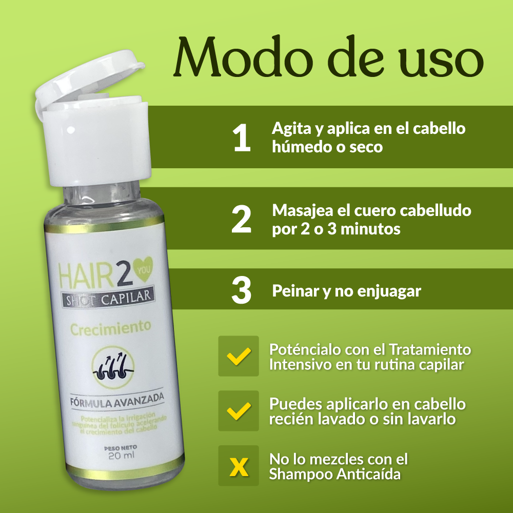 6 Shot de Crecimiento Acelerado - Paquete mayorista x 6und