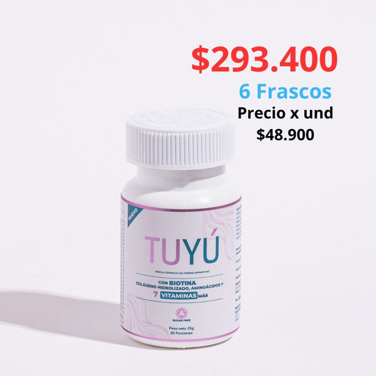 6 Vitaminas Tuyú - Paquete mayorista x 6 unds