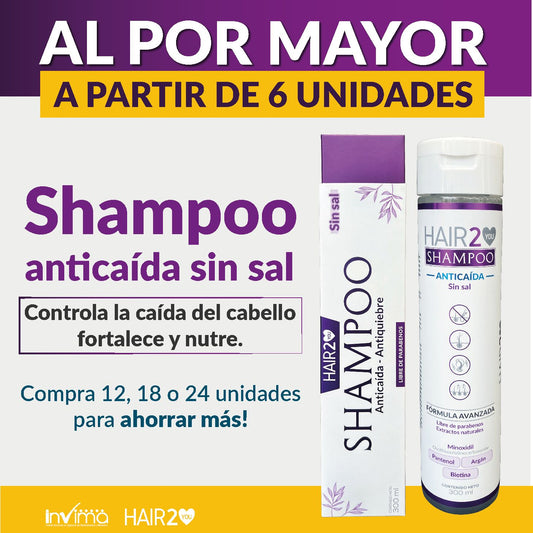 Shampoo Anti-caída al por mayor - Margen desde el 30%