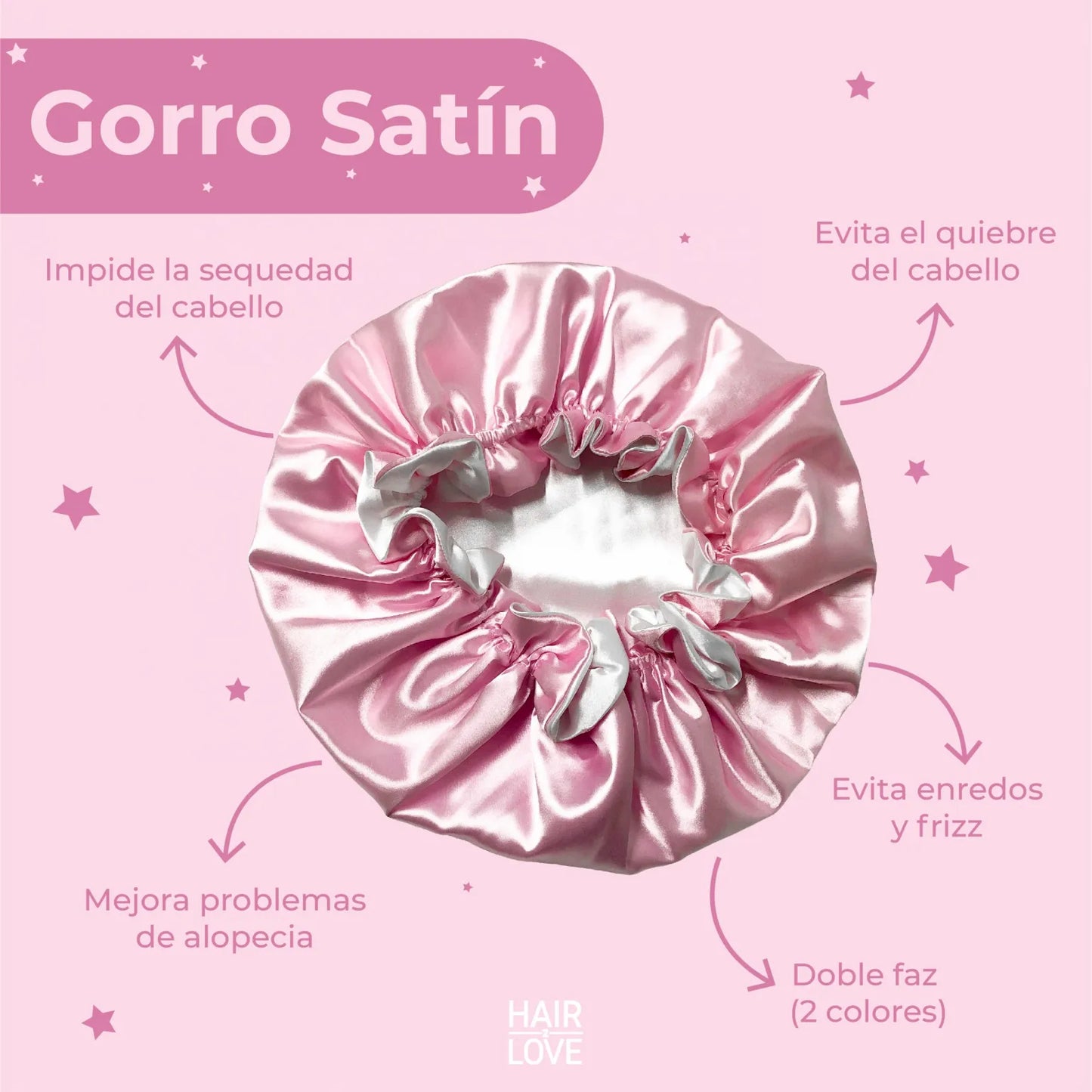 Gorro de satín - Cuidado del cabello