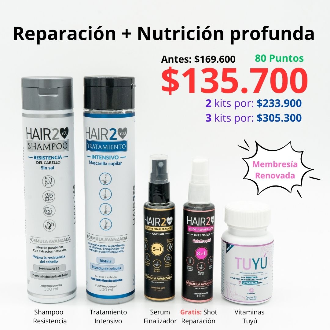 Rutina Capilar: Reparación + Nutrición profunda