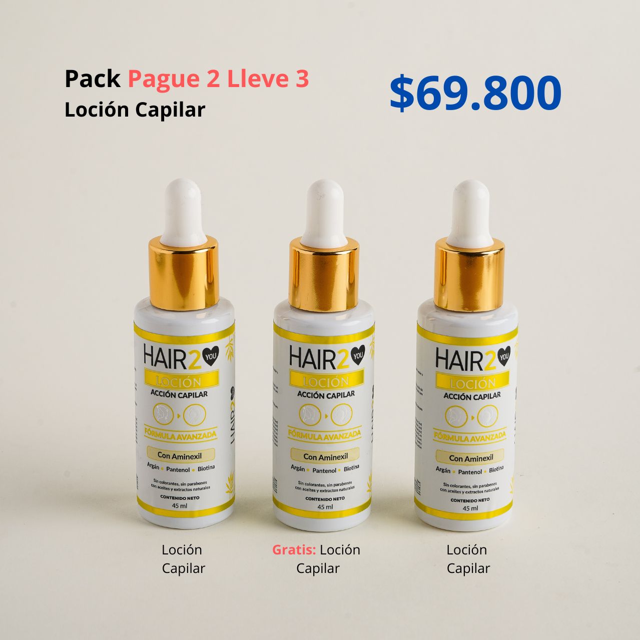 Paga 2, Lleva 3 – Loción Capilar