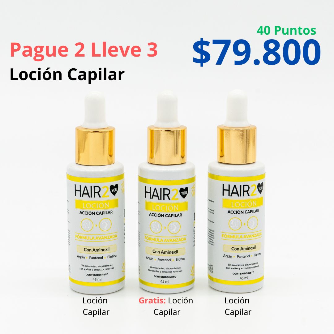 Paga 2, Lleva 3 – Loción Capilar