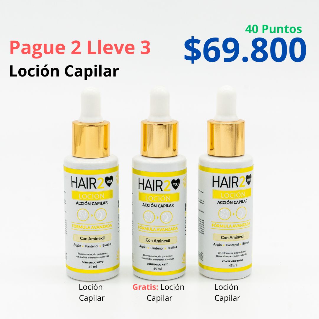 Paga 2, Lleva 3 – Loción Capilar