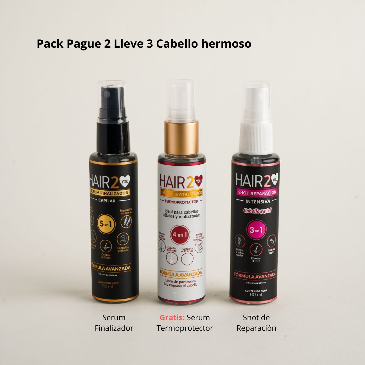 Paga 2, Lleva 3 – Cabello Hermoso