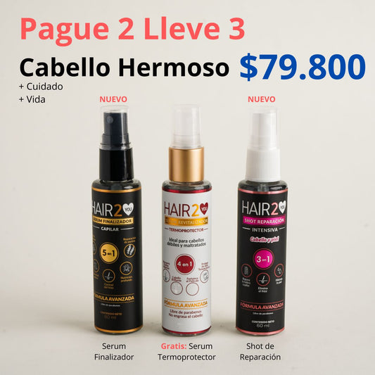 Paga 2, Lleva 3 – Cabello Hermoso