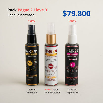 Paga 2, Lleva 3 – Cabello Hermoso