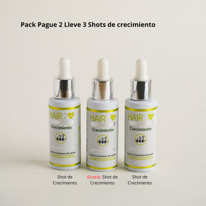 Paga 2, Lleva 3 – Shots de Crecimiento