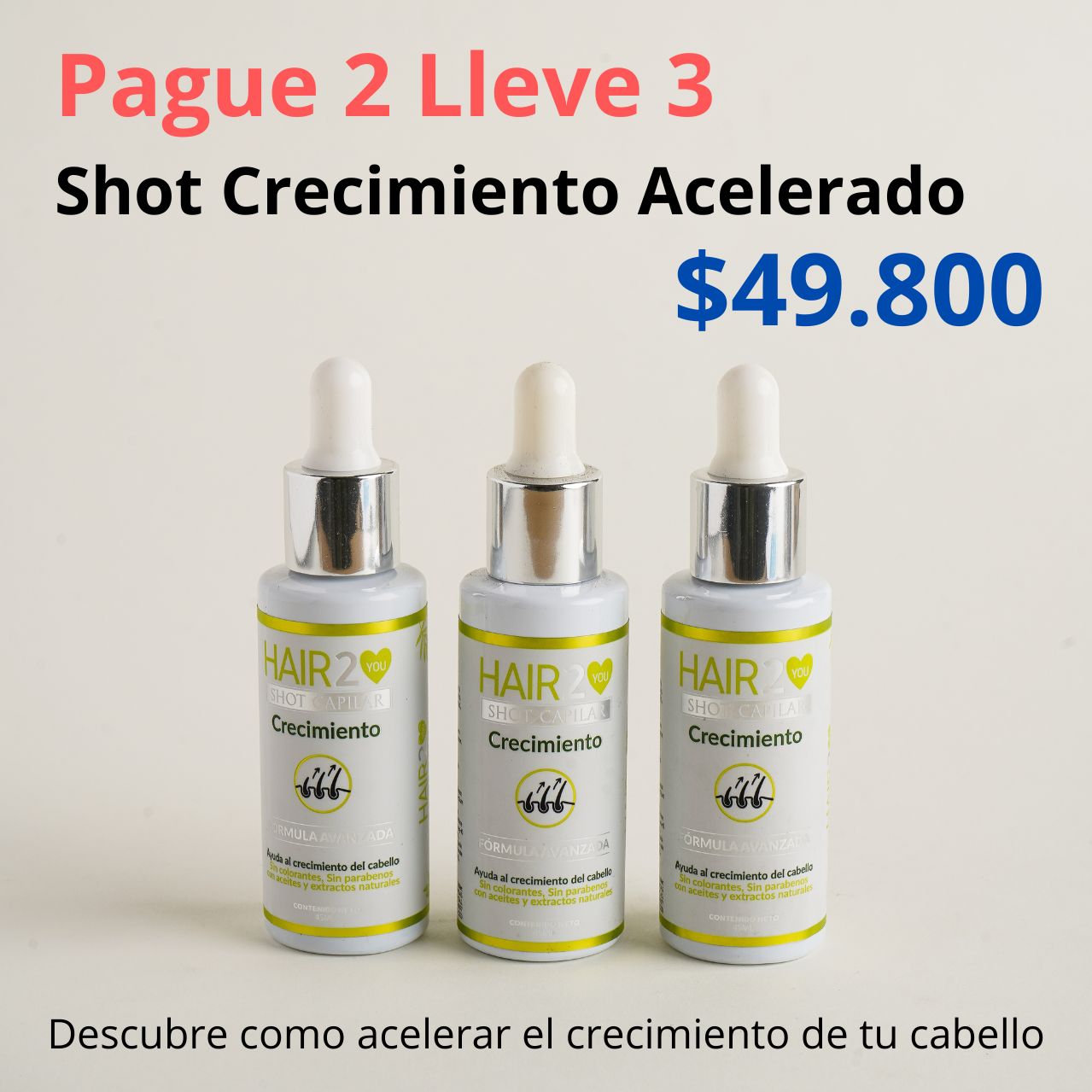 Paga 2, Lleva 3 – Shots de Crecimiento