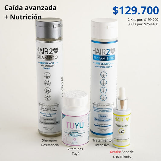 Rutina Capilar: Caída avanzada + Nutrición