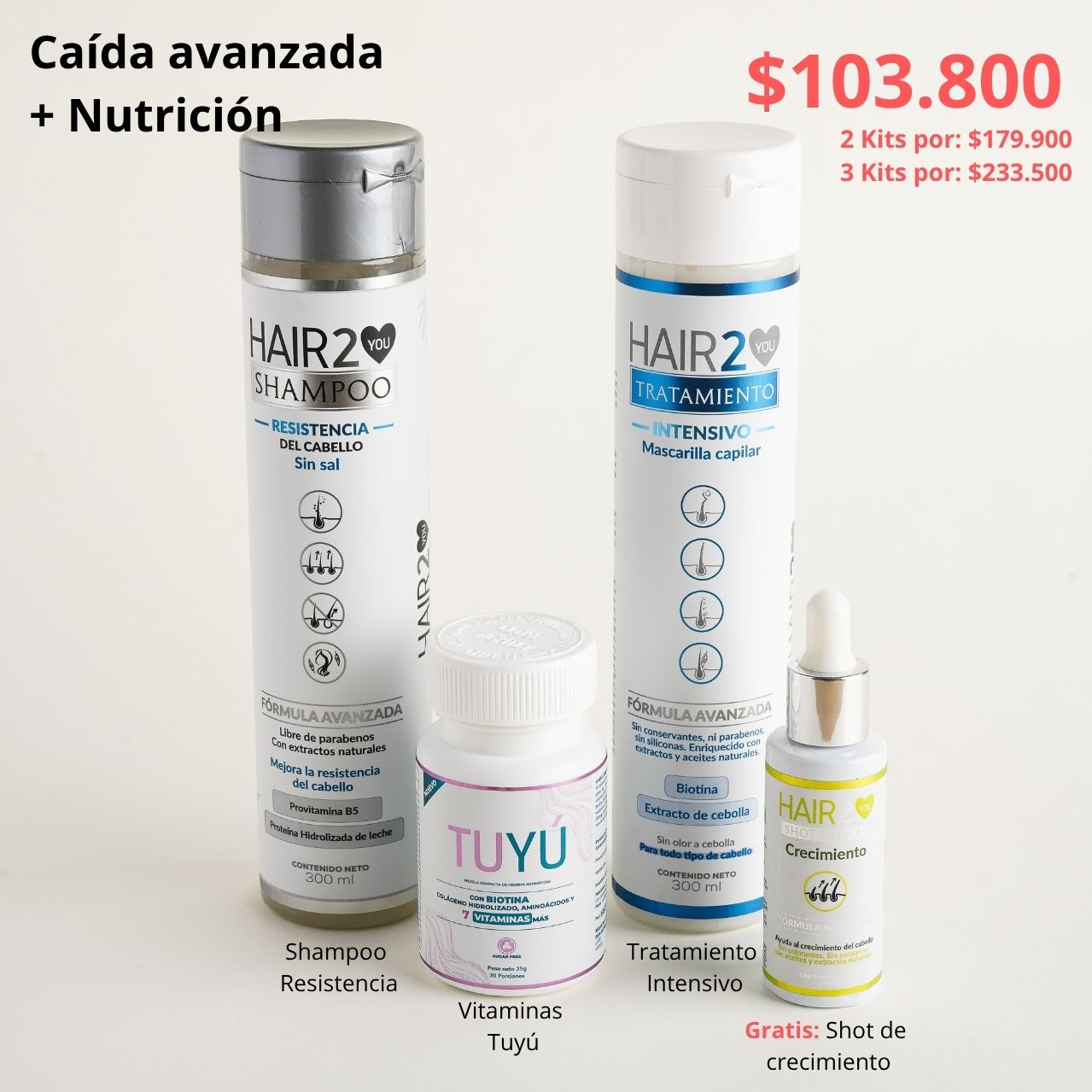 Rutina Capilar: Caída avanzada + Nutrición