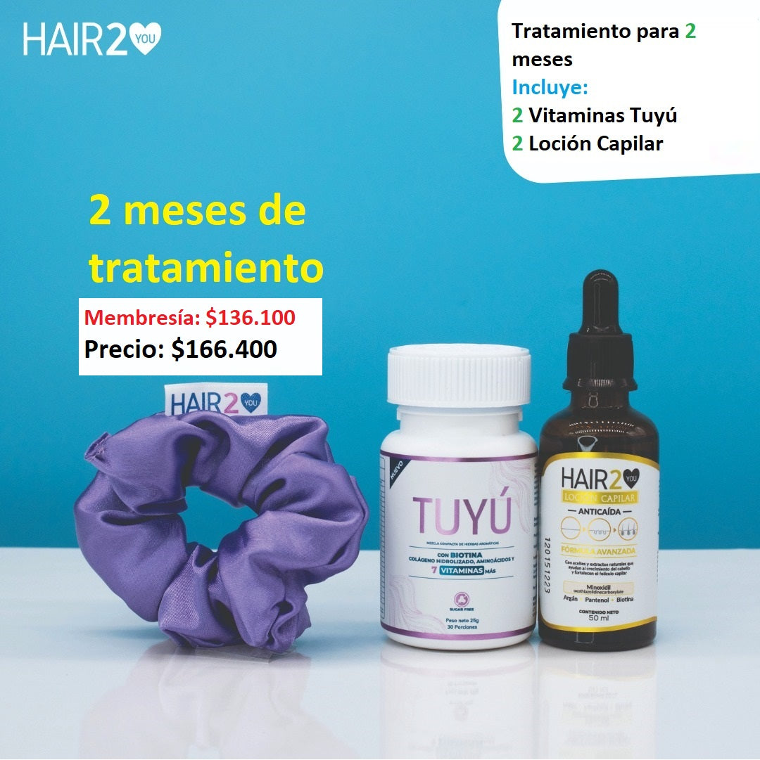 50% OFF en 2 meses de tratamiento (vitaminas loción) (Promo de Navidad)