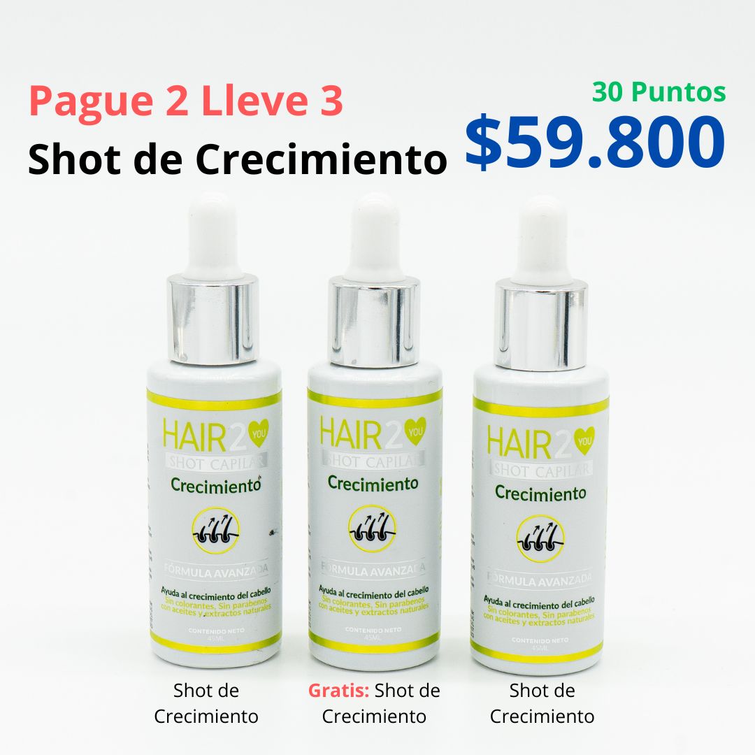 Paga 2, Lleva 3 – Shots de Crecimiento