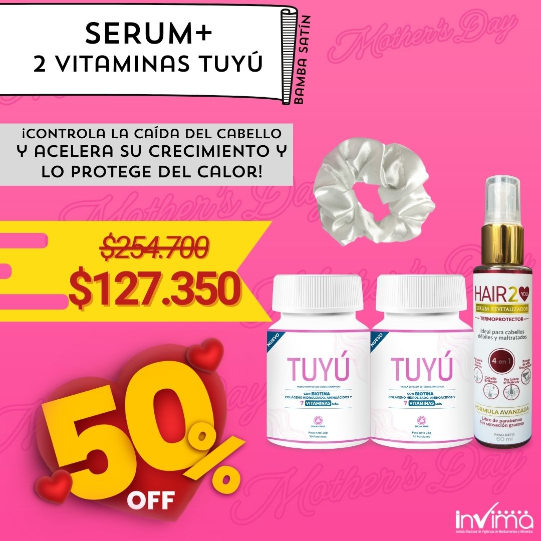 2 Vitaminas Tuyú + Serum Termoprotector