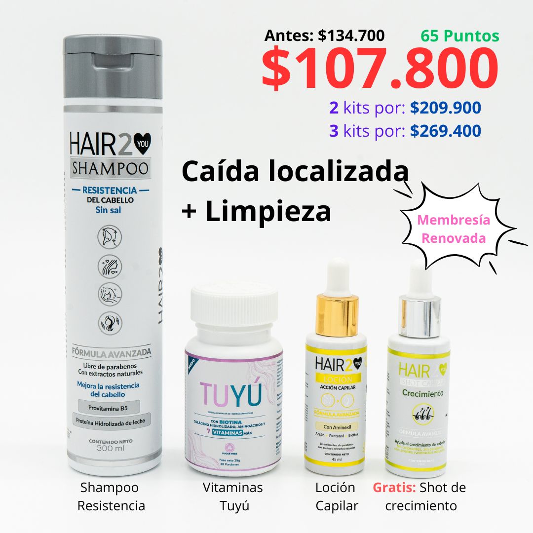 Rutina Capilar: Caída localizada + Limpieza