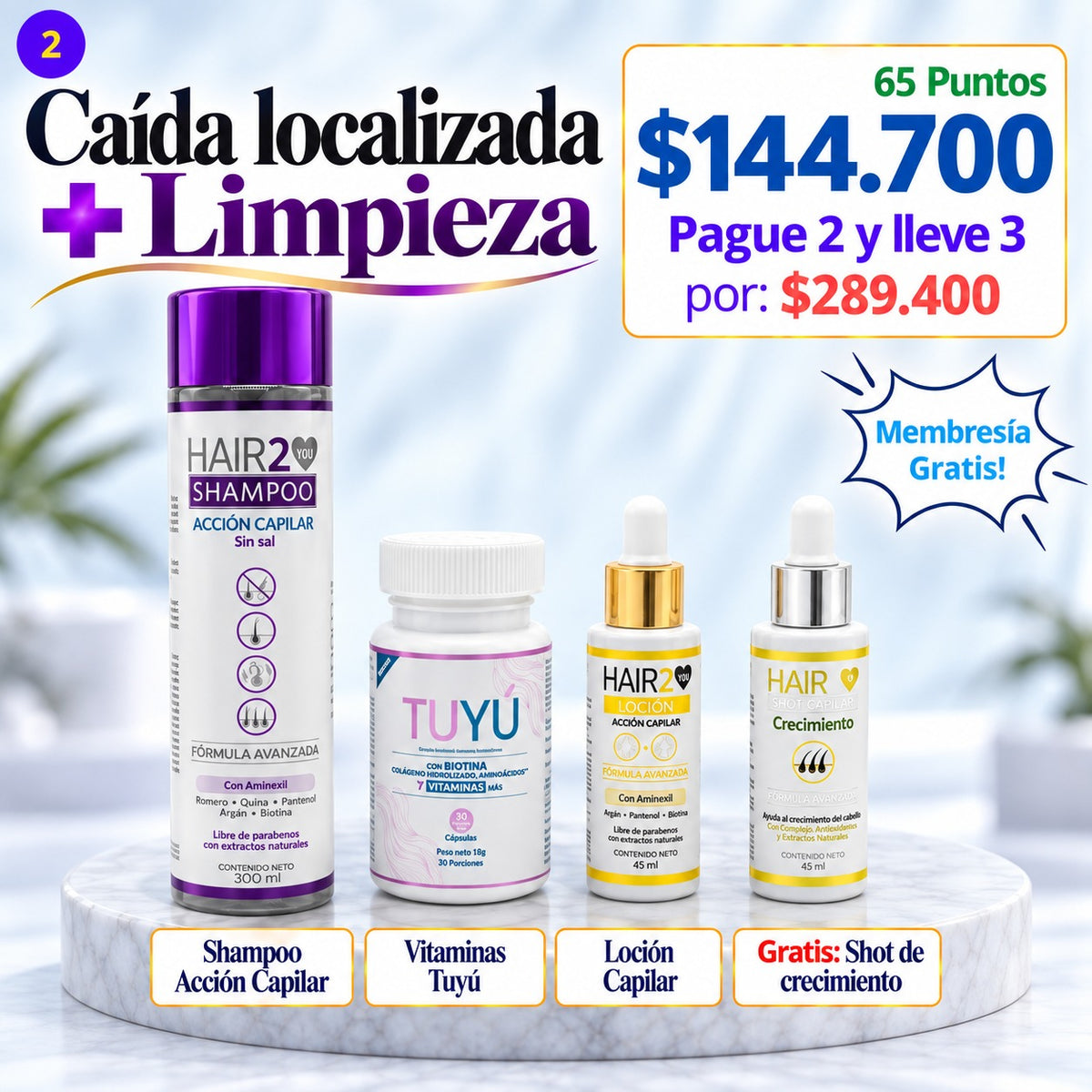 Rutina Capilar: Caída localizada + Limpieza