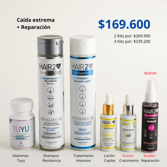 Rutina Capilar: Caída extrema + Reparación