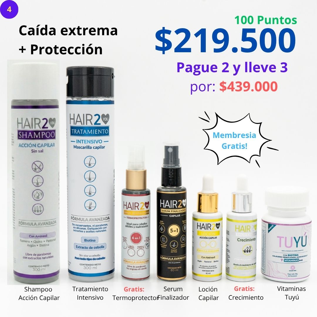 Rutina Capilar: Caída extrema + Protección