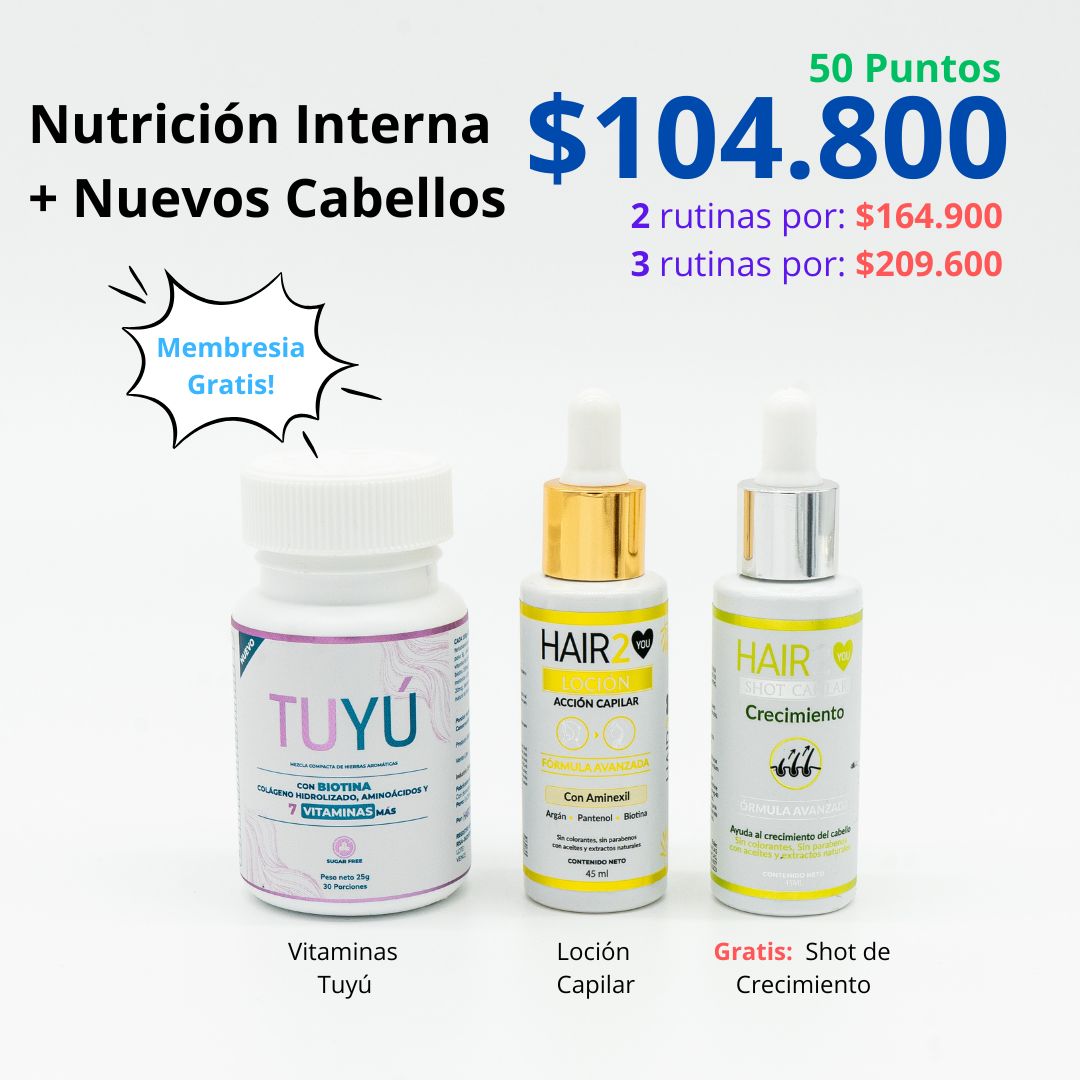 Rutina Capilar: Crecimiento + Nutrición interna