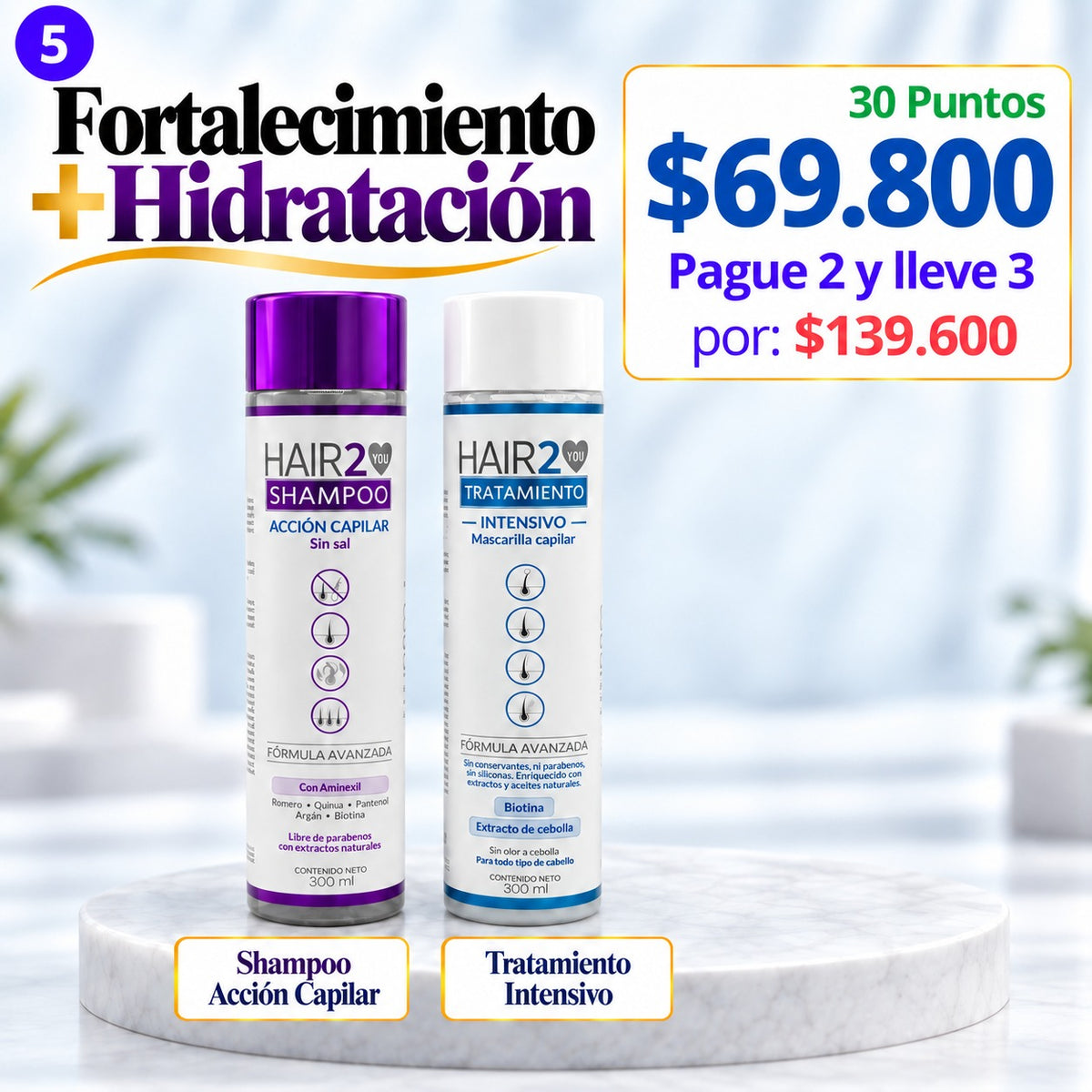 Rutina Capilar: Fortalecimiento + Hidratación