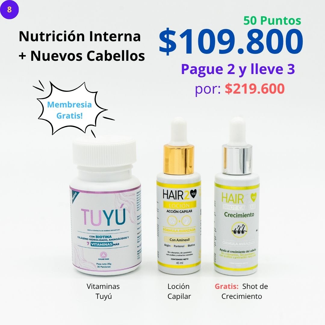 Rutina Capilar: Crecimiento + Nutrición interna