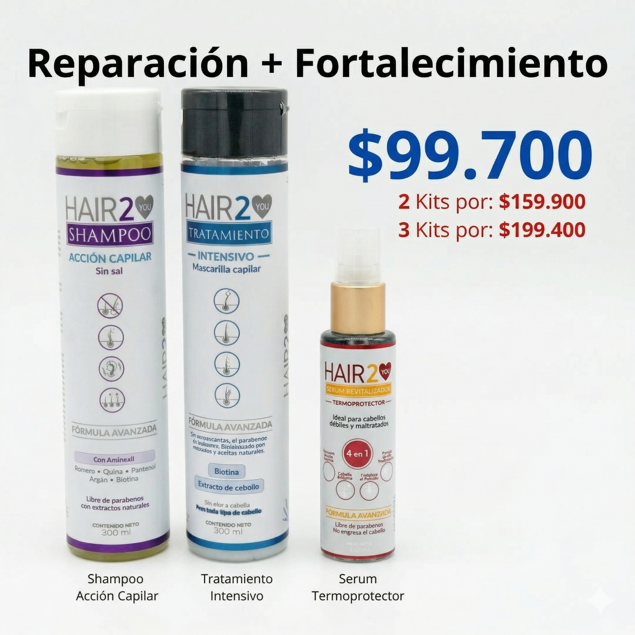 Rutina Capilar: Reparación + Fortalecimiento