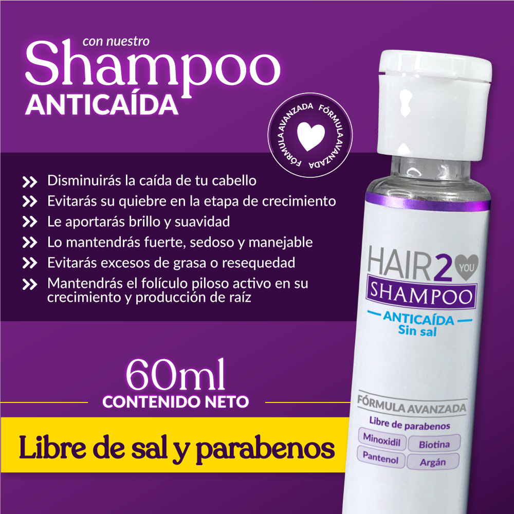 - Vitaminas Tuyú + Kit Shampoo y Tratamiento Portable + Shot crecimiento + Bamba