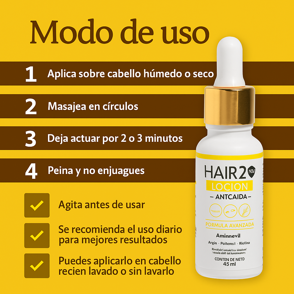 6 Lociones Capilares Anticaída - Paquete mayorista x 6 unds