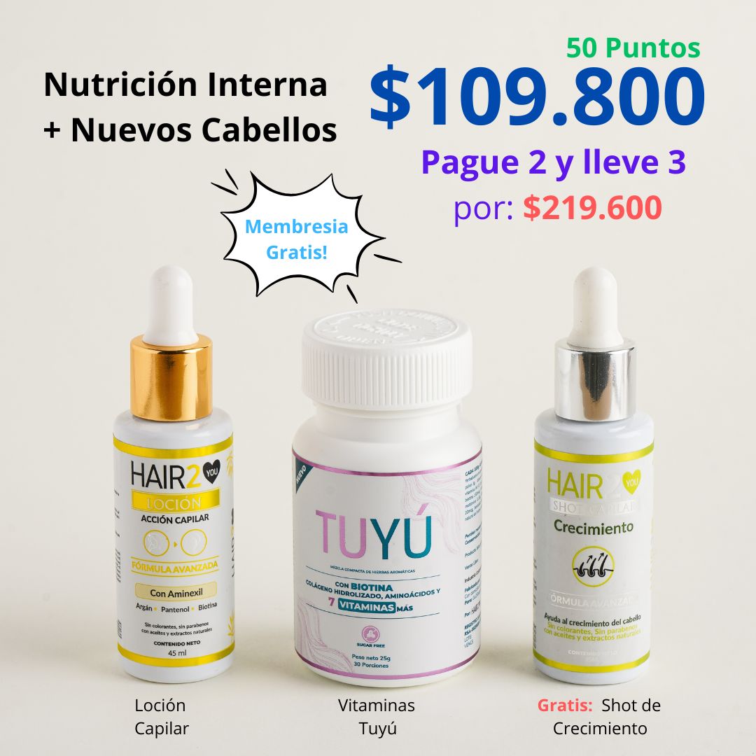 Rutina Capilar: Crecimiento + Nutrición interna