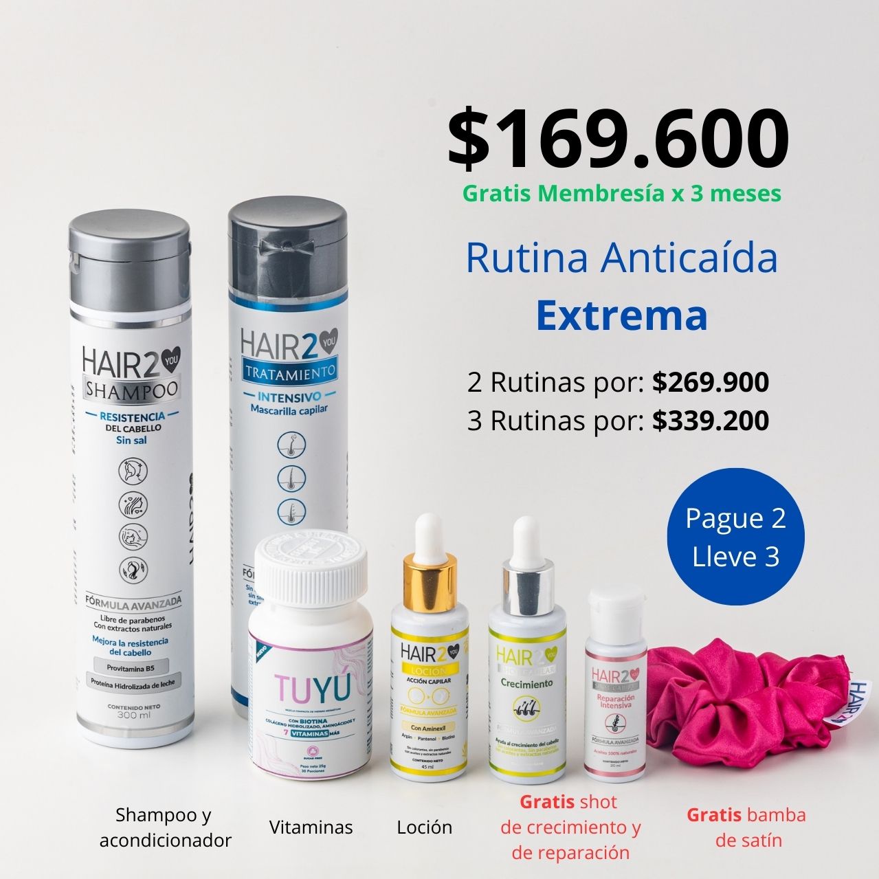 Rutina Anticaída Extrema - Paga 2 y Lleva 3