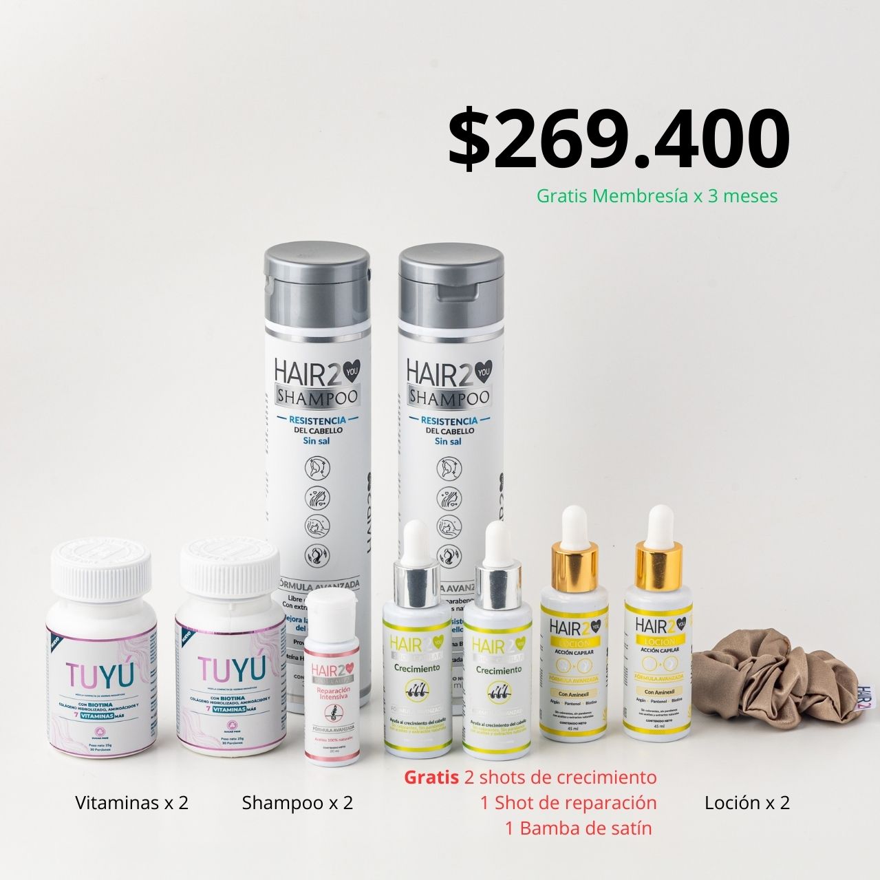 Rutinas Anticaída para 2 meses