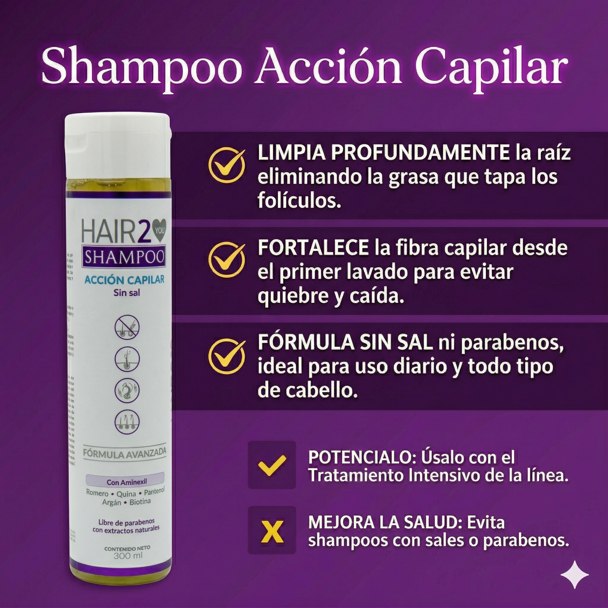 6 Shampoo - Paquete mayorista x 6 unds