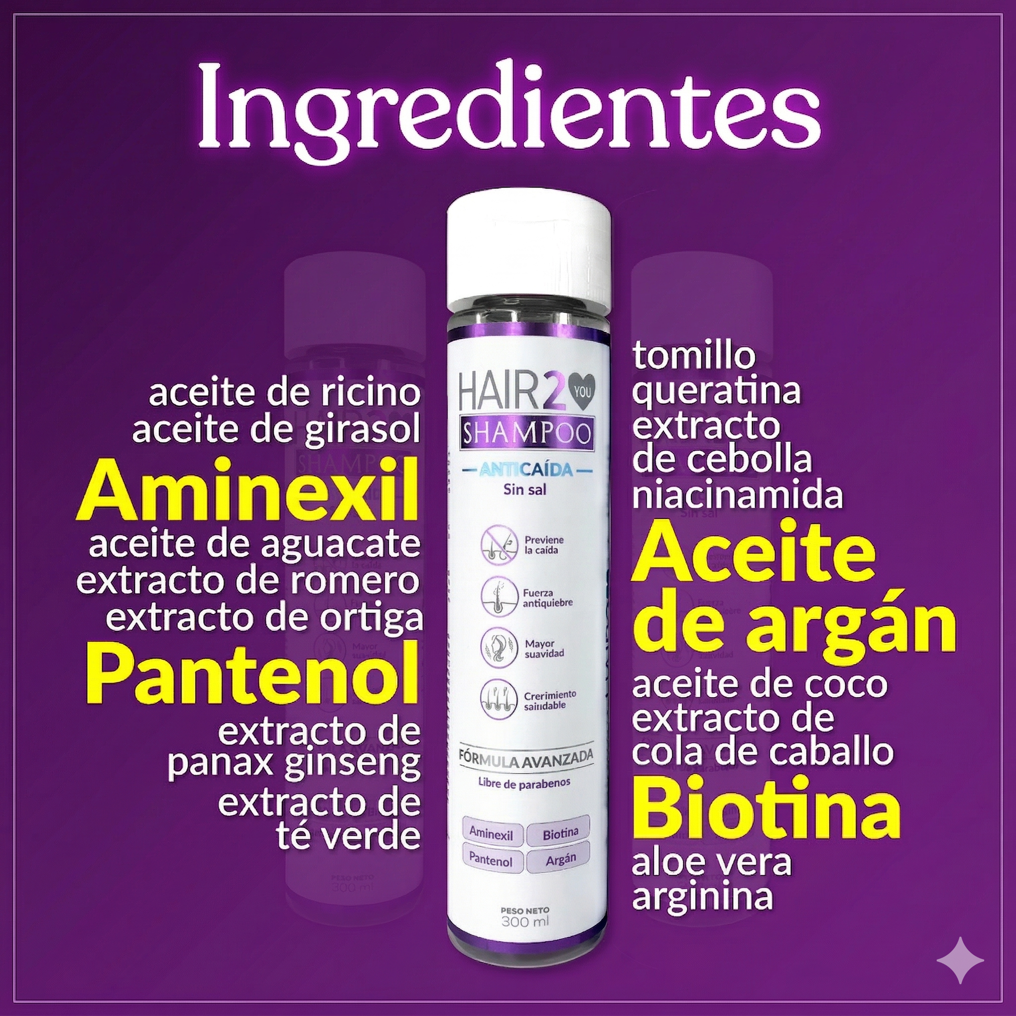 6 Shampoo - Paquete mayorista x 6 unds
