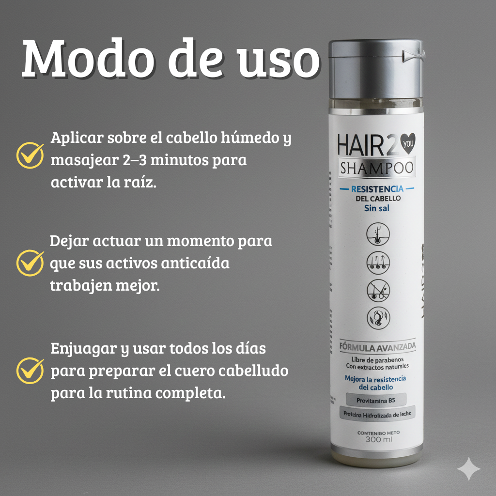 Shampoo GRATIS + Vitaminas Tuyú + Tratamiento Intensivo