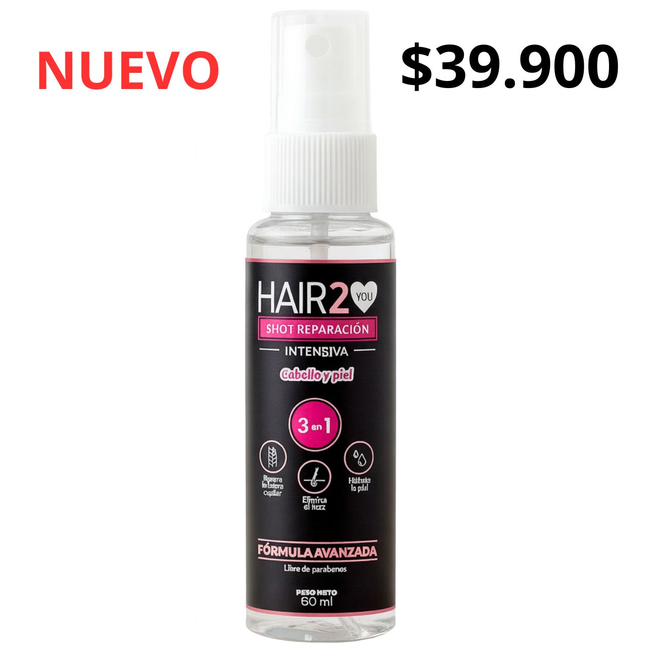Shot Reparación Intensiva 3 en 1 – Cabello y Piel