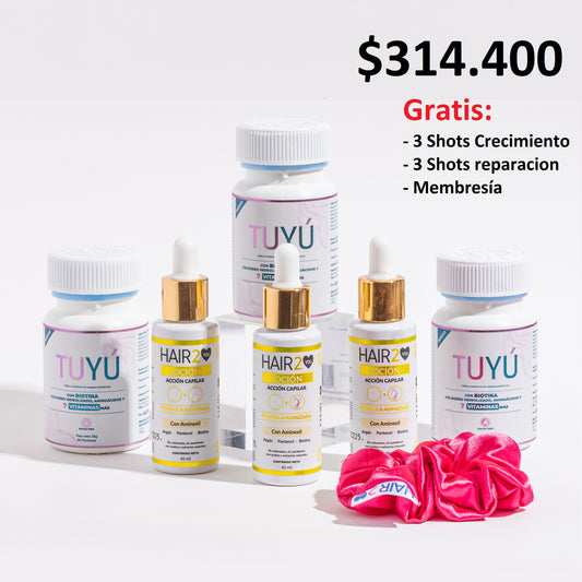 3 meses de tratamiento Vitaminas + Loción