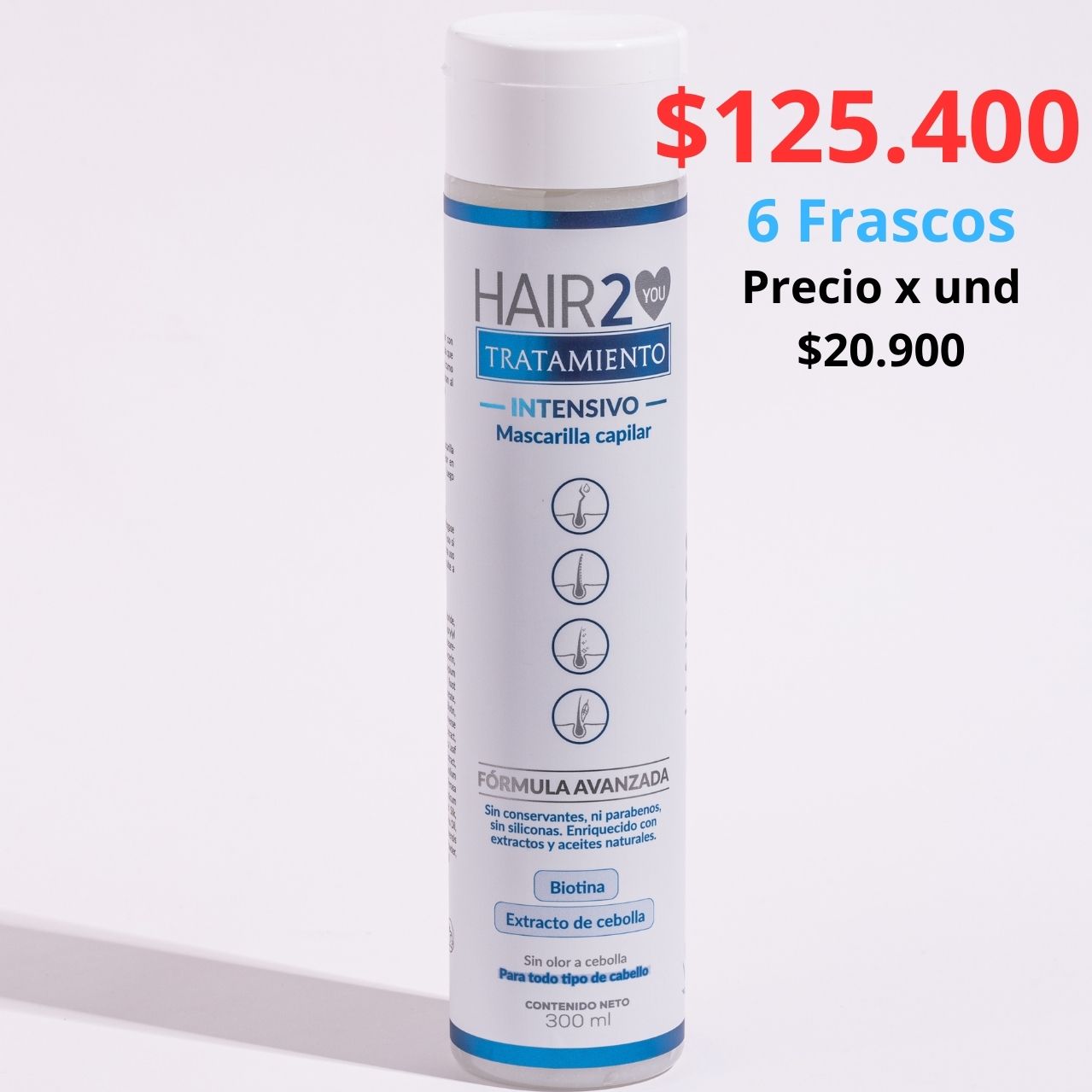 6 Tratamiento Nutritivo - Paquete mayorista x 6 unds