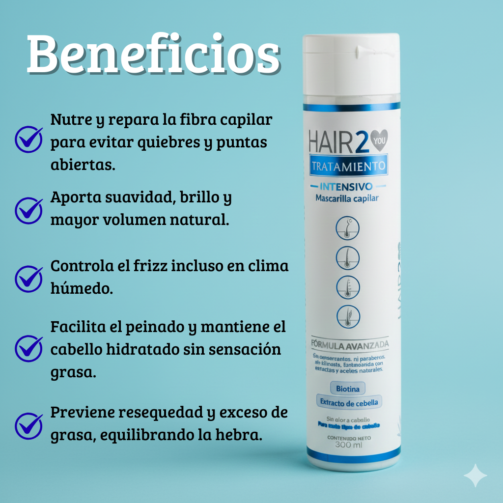 Shampoo GRATIS + Vitaminas Tuyú + Tratamiento Intensivo