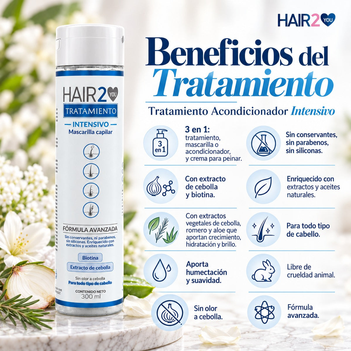 Shampoo GRATIS + Vitaminas Tuyú + Tratamiento Intensivo