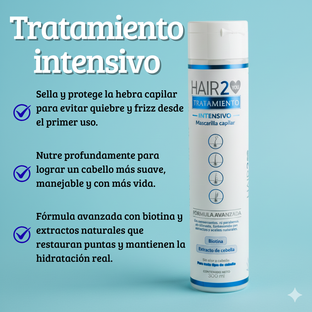 Shampoo GRATIS + Vitaminas Tuyú + Tratamiento Intensivo