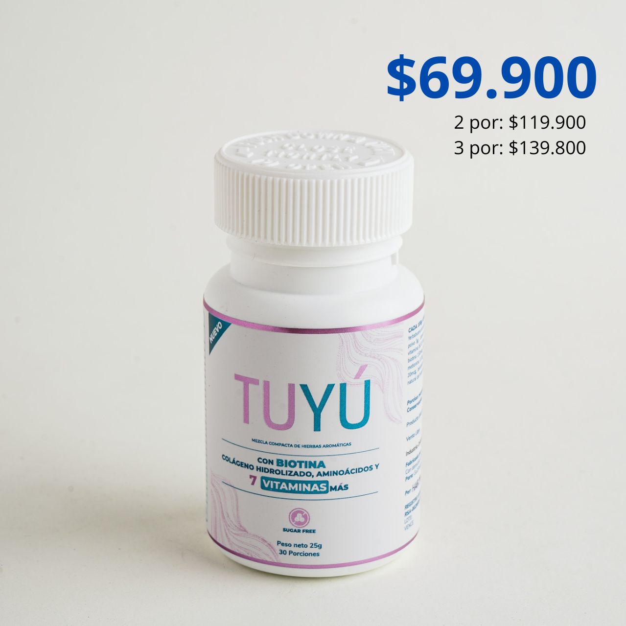 Vitaminas Tuyu –  Detiene la caída del cabello