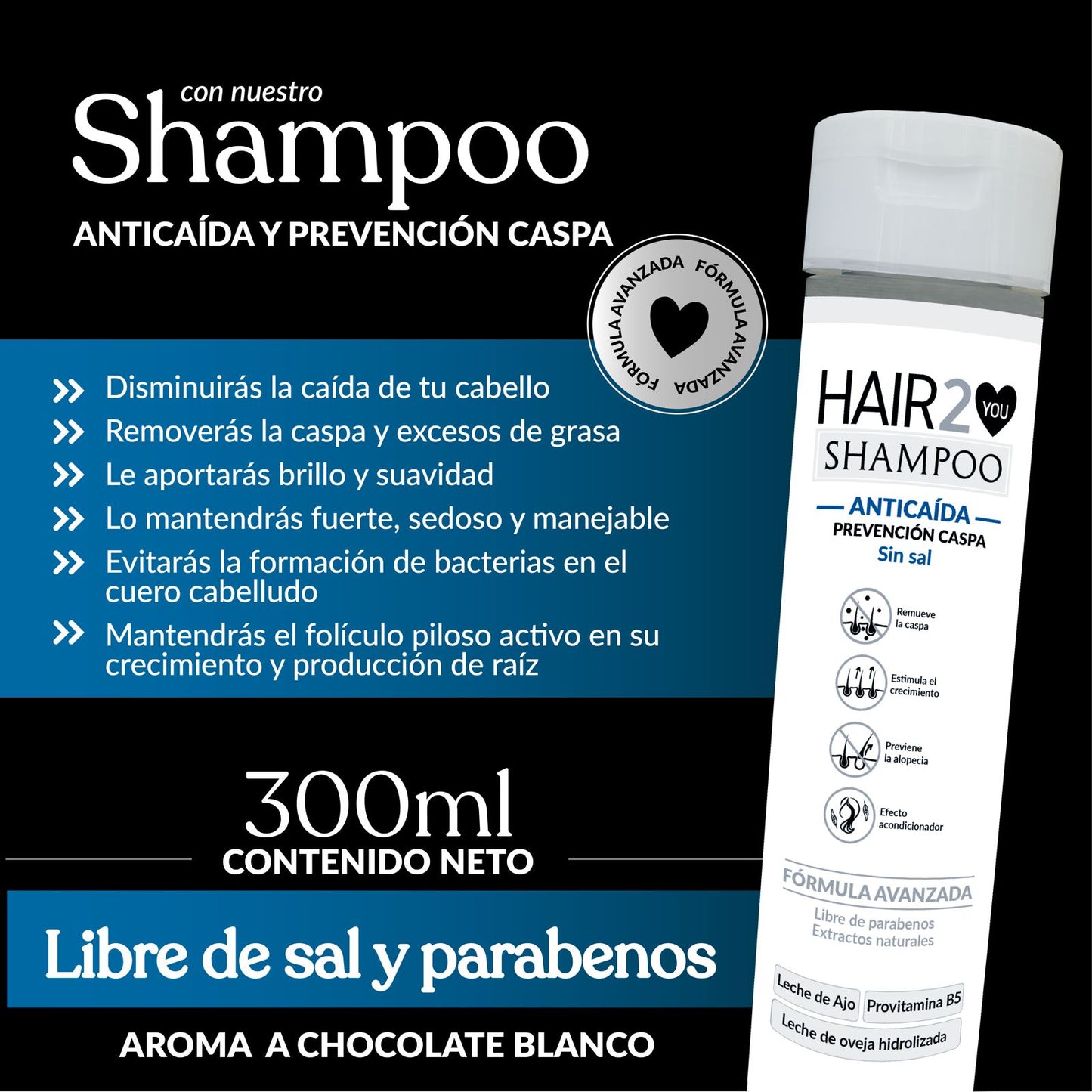 - Vitaminas Tuyú + Shampoo Resistencia + Loción capilar