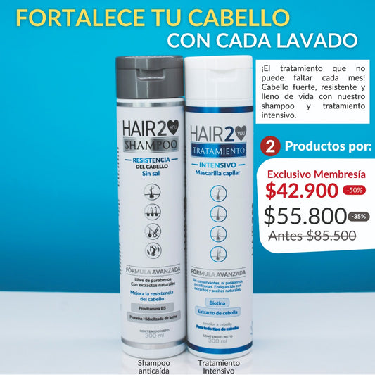 - Shampoo Anti-Caída Resistencia + Tratamiento Nutritivo