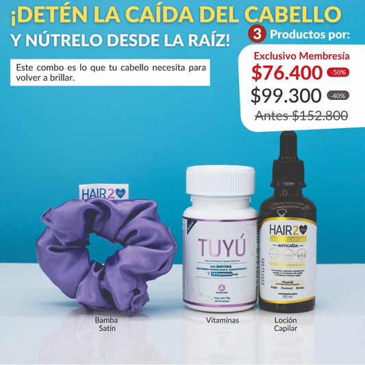 - Vitaminas Tuyú + Loción capilar