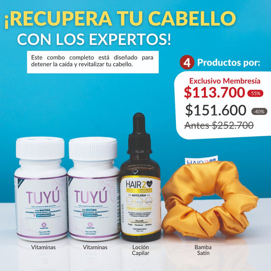 - 2 Vitaminas Tuyú + Loción capilar